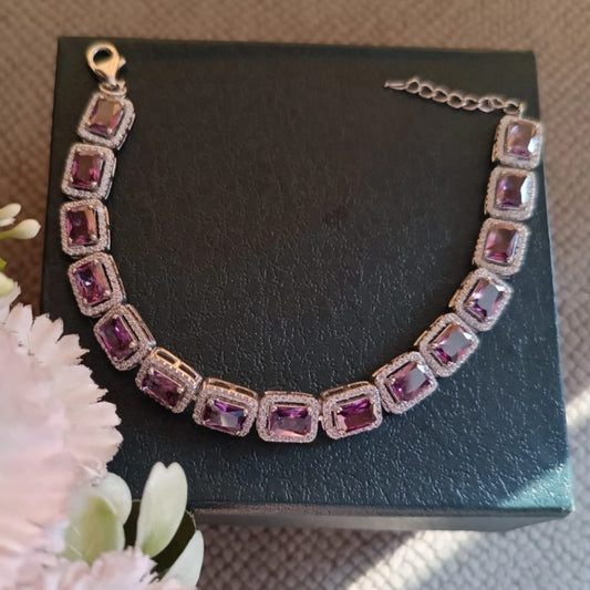 925 Silver Amethyst Necklace