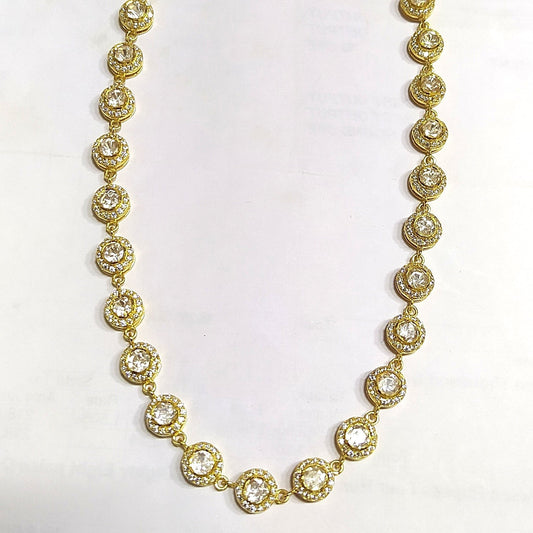 Moissanite Polki Necklace