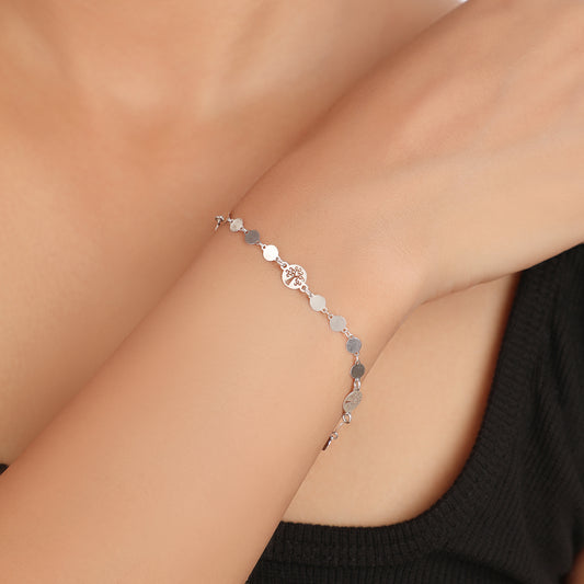 925 Silver Tree of Life Tennis Bracelet