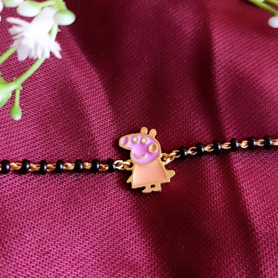 925 Silver Peppa pig Nazariya Bracelet