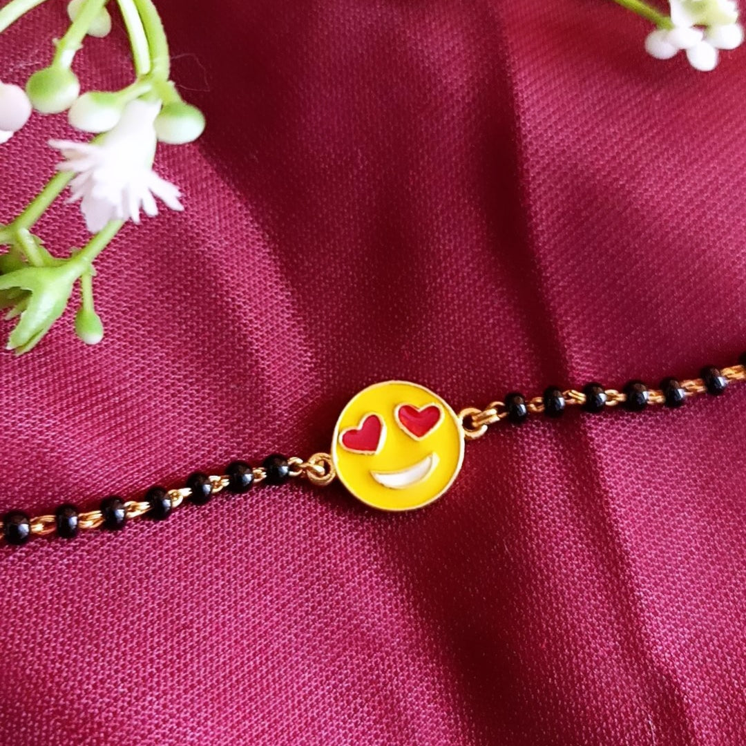 925 Silver Smiley Baby Nazariya Bracelet