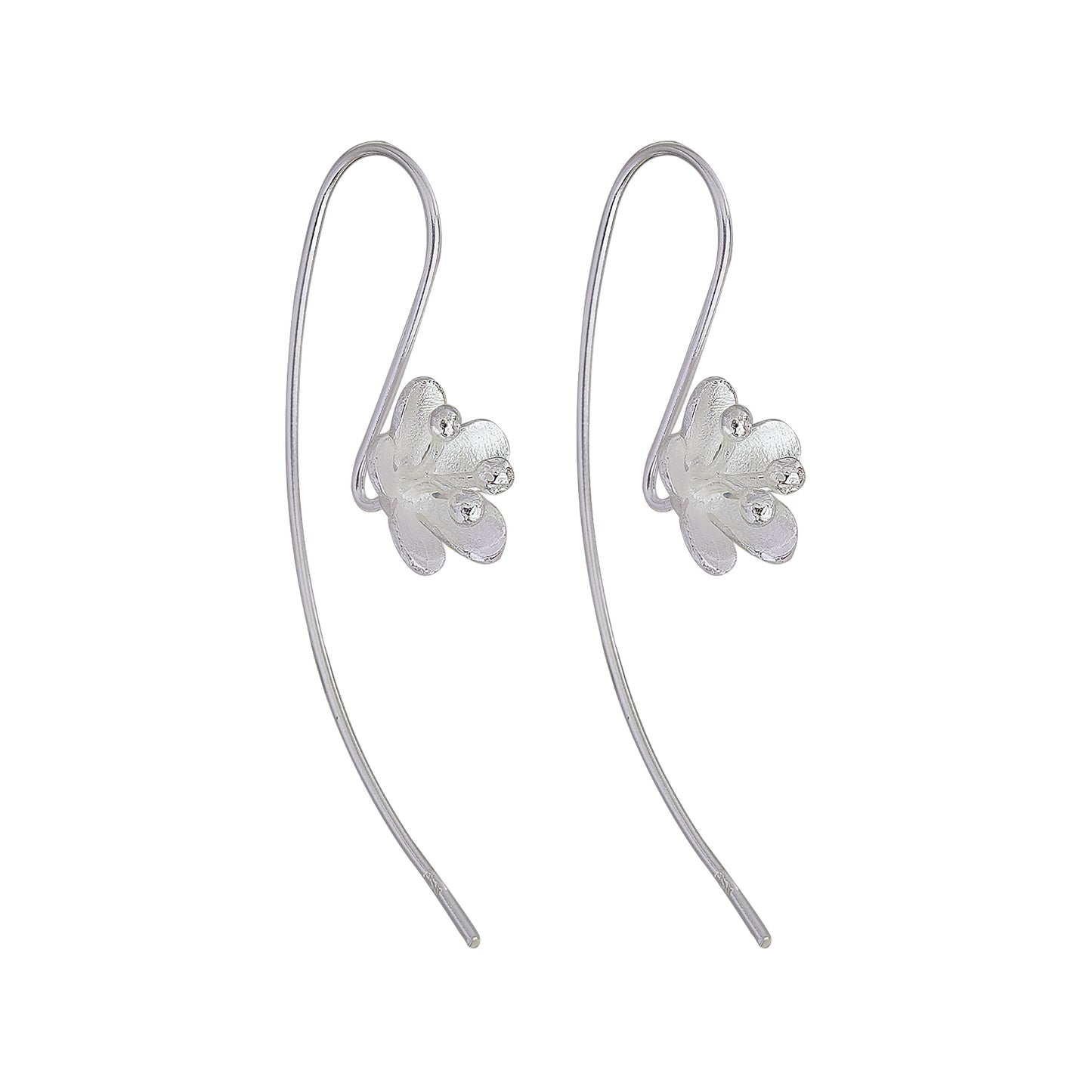 925 Silver Floral Earrings