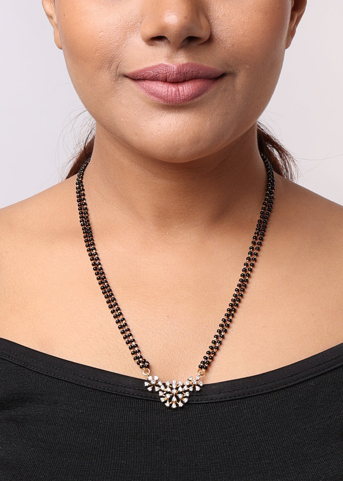 925 Silver Floral Mangalsutra