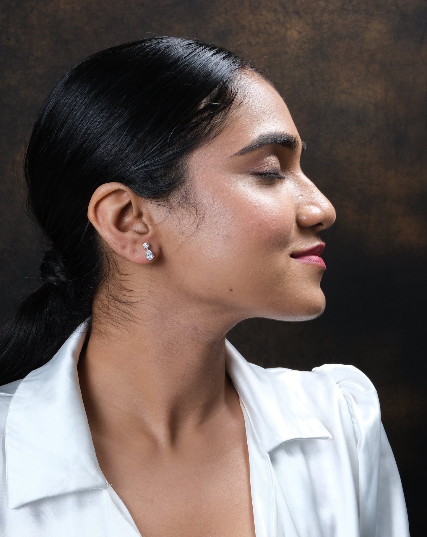 925 Silver Pebble Earrings