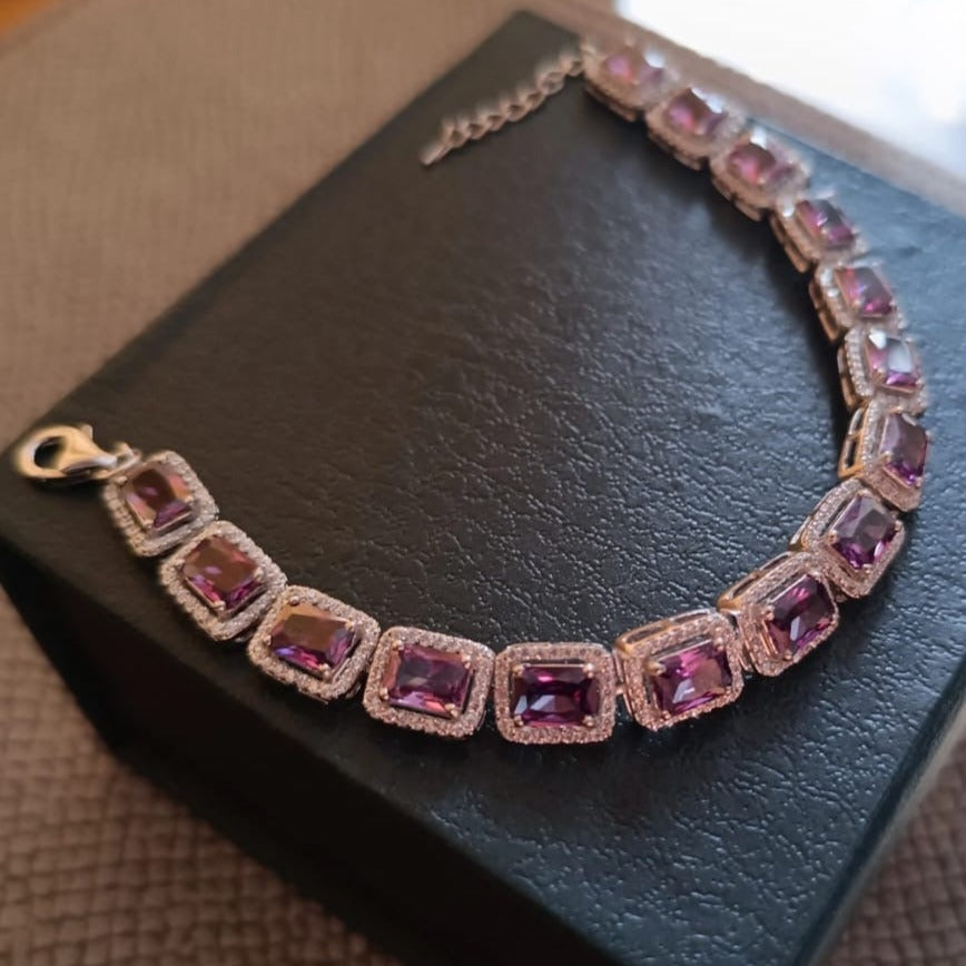 925 Silver Amethyst Necklace