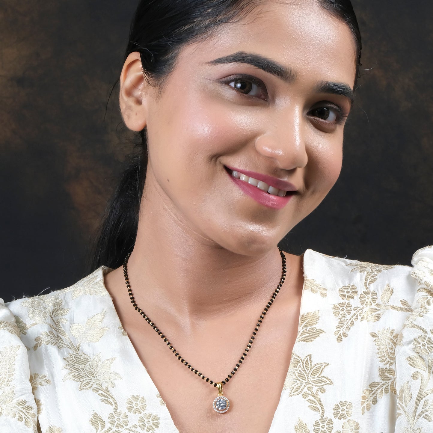 925 Silver Solitaire Mangalsutra