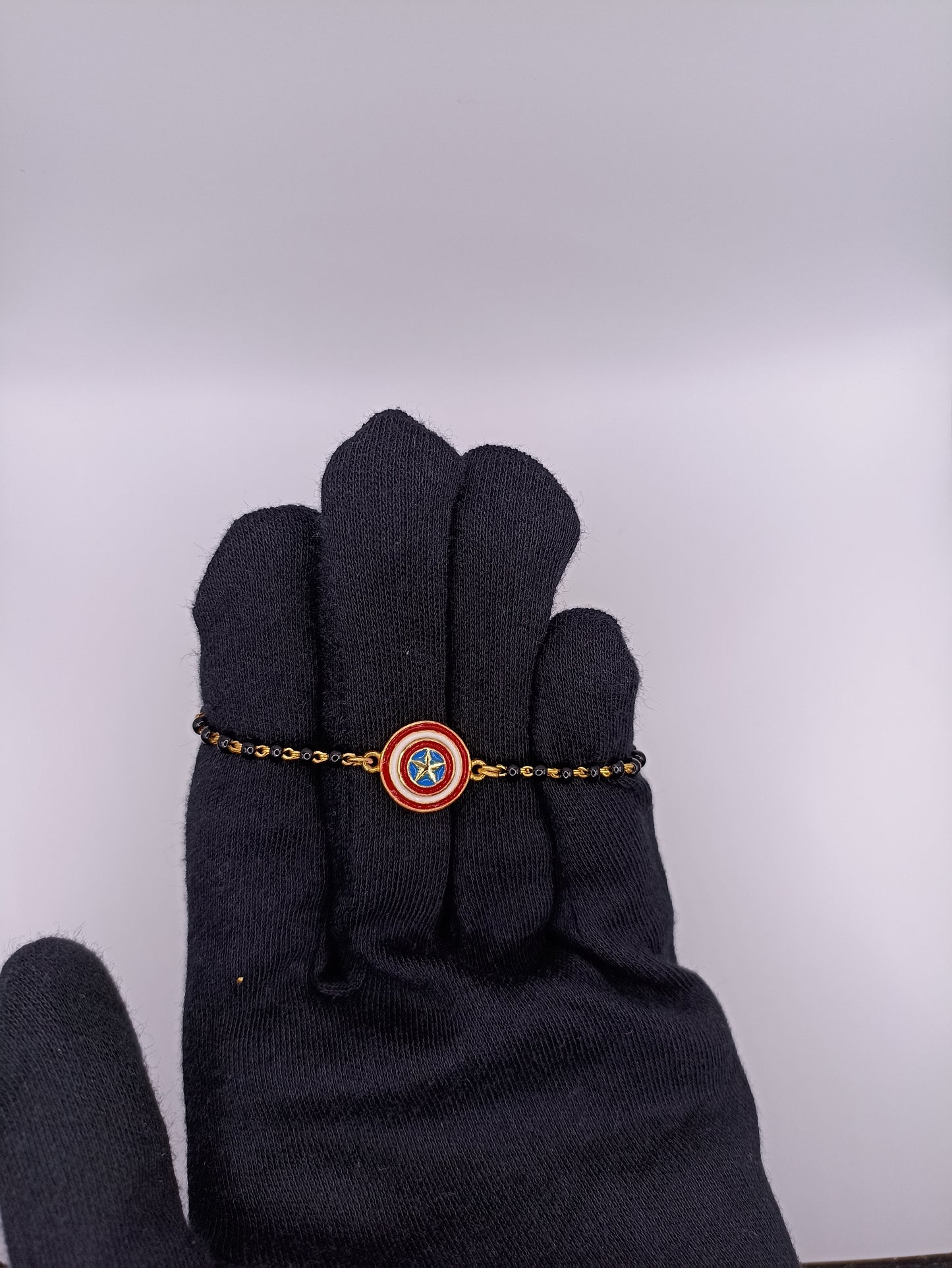 925 Silver Captain America Baby Nazariya Bracelet