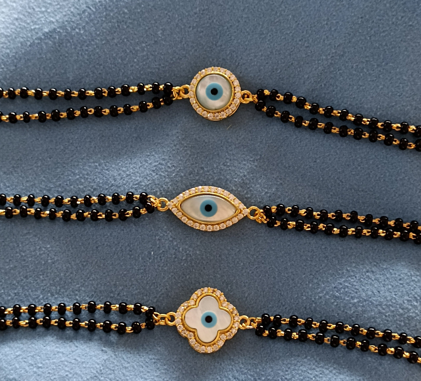 925 Silver Evil Eye Hand Mangalsutra