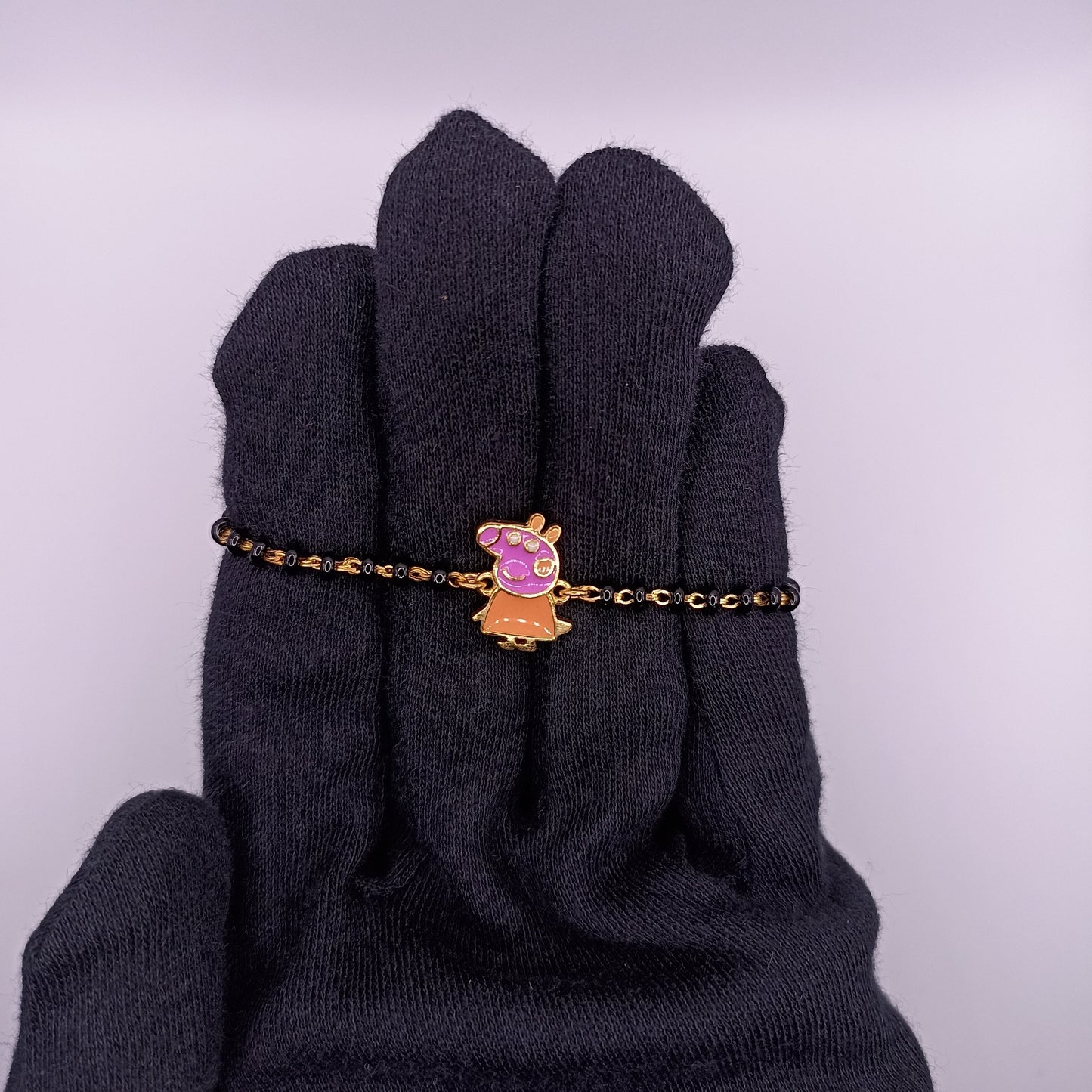 925 Silver Peppa pig Nazariya Bracelet