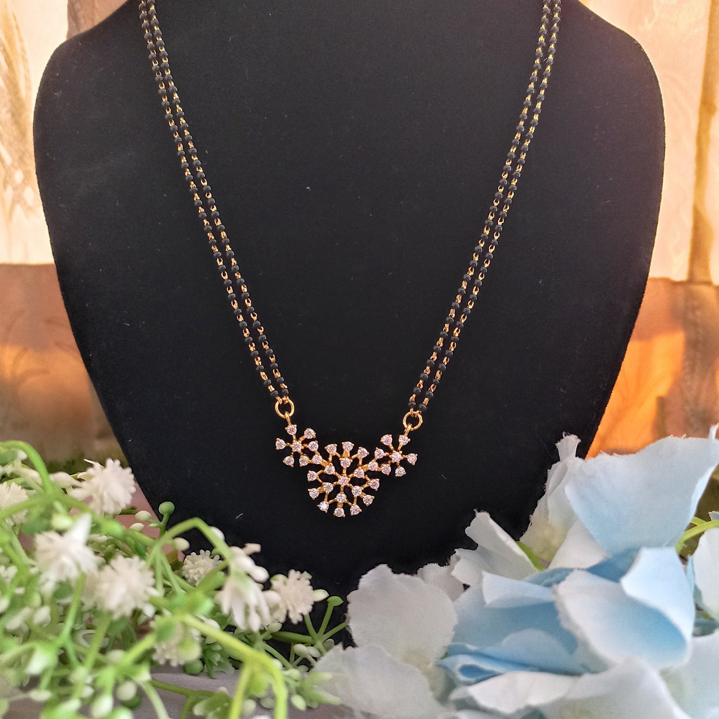 925 Silver Floral Mangalsutra