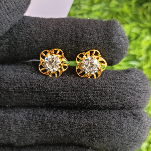 925 Silver Sunflower Studs