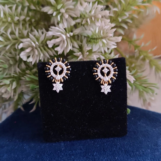 925 Silver Bead Drop Earrings