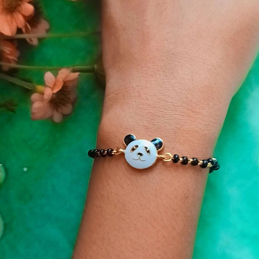 925 Silver Panda Kids Nazariya Bracelet