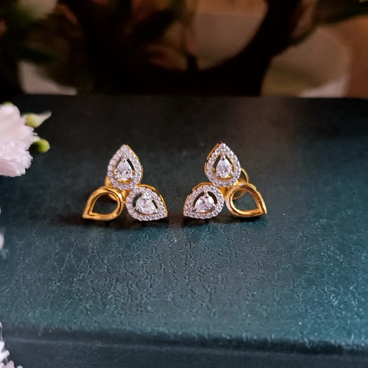 925 Silver Triangle Earrings