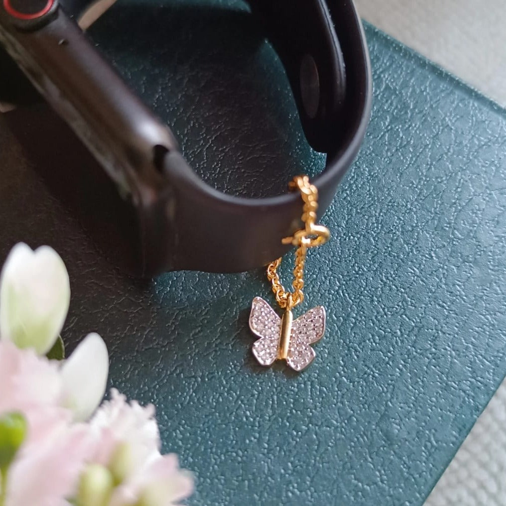 925 Silver Butterfly Watch Charm