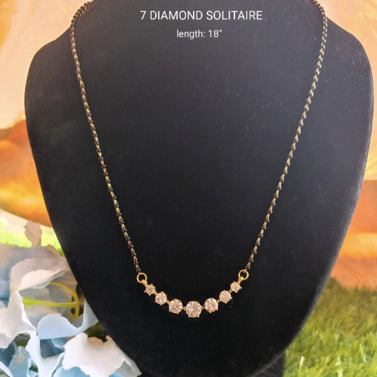 925 Silver Solitaire Mangalsutra