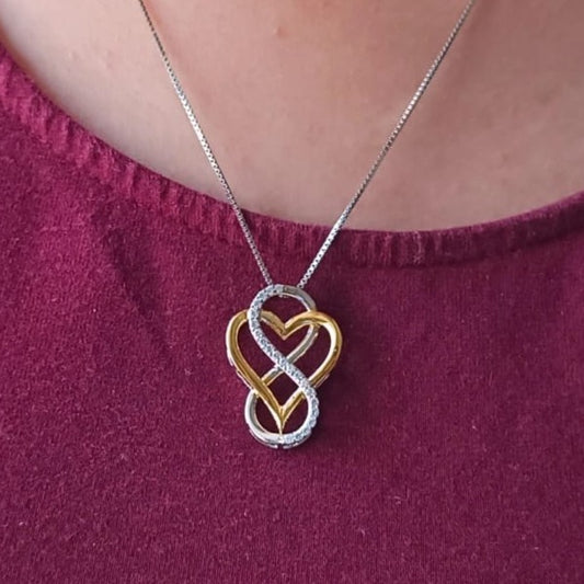 925 Silver Heart-Infinity Pendant