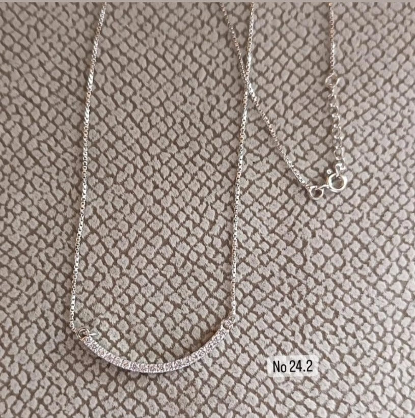 925 Silver Cz Necklace