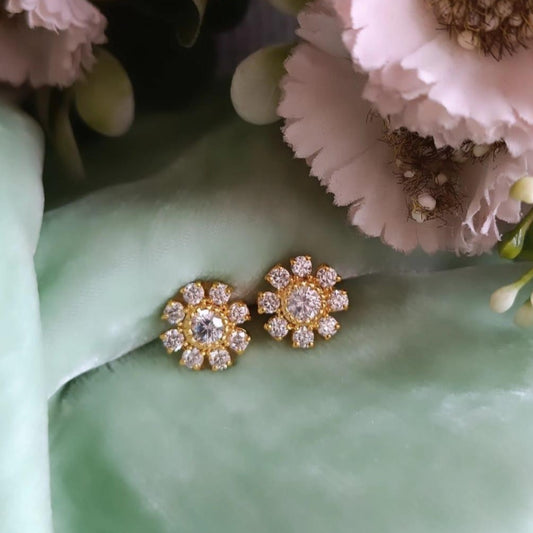 925 Silver Fleur Studs