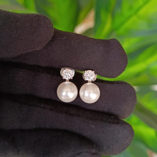 925 Silver Pearl Earrings