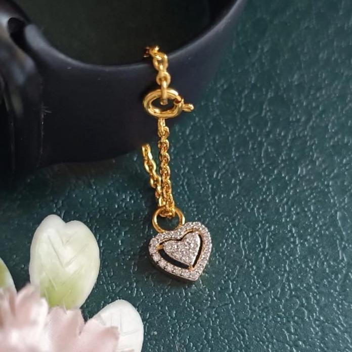 925 Silver Heart Watch Charm